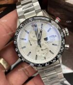 Copy TAG Heuer Carrera Chronograph Stainless Steel White Face Watches